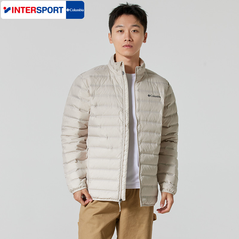 Columbia哥伦比亚短款立领羽绒服男25冬季户外拒水防钻绒保暖外套