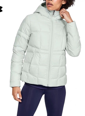 安德玛官方UA短款羽绒服女秋季秋季新款防风保暖运动外套1355833