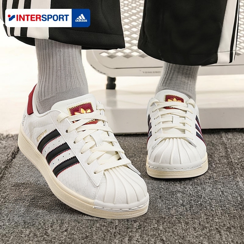 阿迪达斯三叶草蛇年新年款贝壳头板鞋男鞋女鞋新款运动鞋休闲鞋