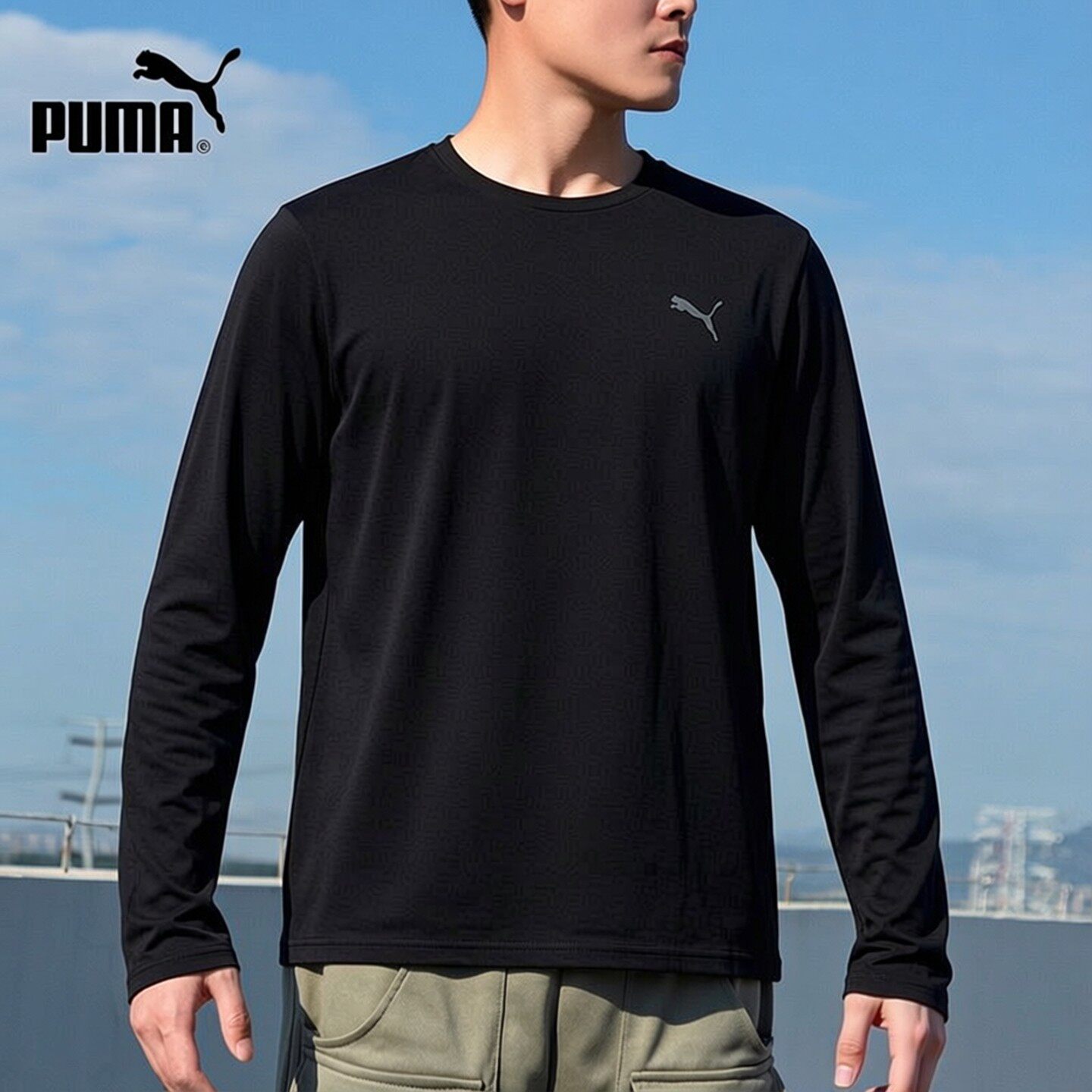 茵特丨Puma彪马速干长袖T恤男2026夏季新款跑步训练运动服套头衫