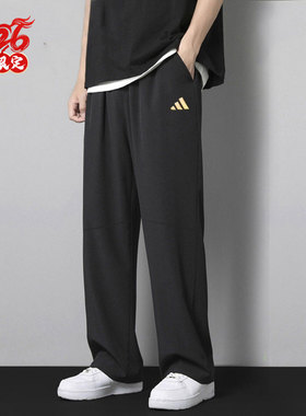 阿迪达斯新年款裤子男裤马年限定运动裤男士正品直筒酷长裤KE4065