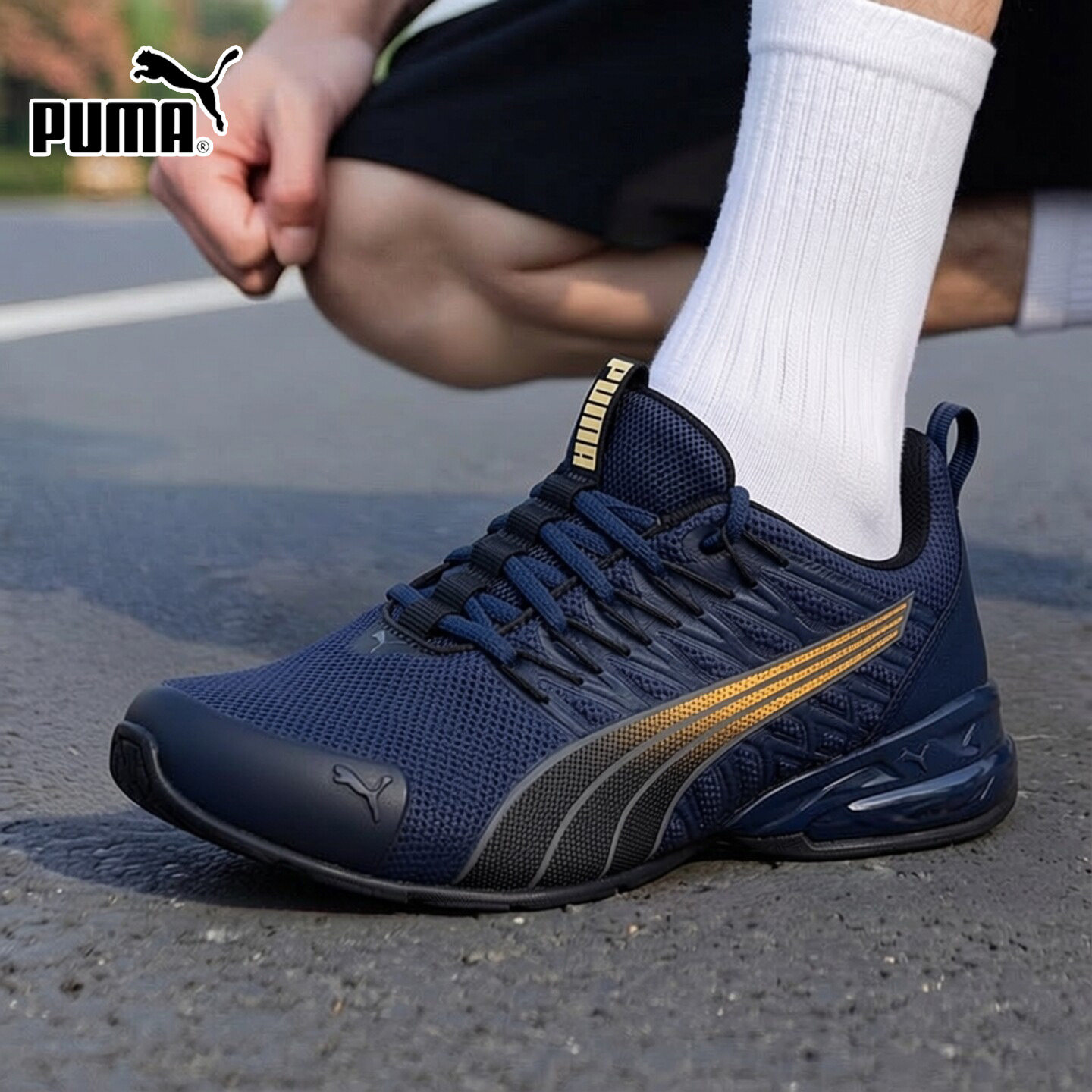 茵特丨Puma彪马跑步鞋男鞋2026夏季新款缓震运动鞋蓝色慢跑训练鞋