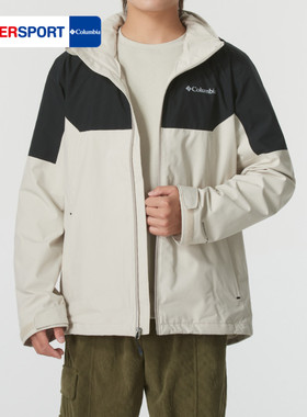 Columbia哥伦比亚秋冬款男士白色运动夹克户外防风徒步外套XE3734