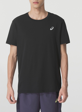 亚瑟士男士跑步T恤26春季新款健身训练速干透气短袖半袖2011D471