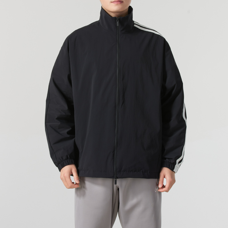 adidas2025新款男装梭织夹克运动休闲外套时尚防风JL6091