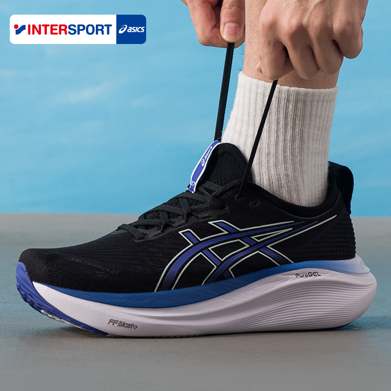 亚瑟士跑步鞋男鞋2025秋季GEL-NIMBUS 27缓震回弹慢跑马拉松跑鞋