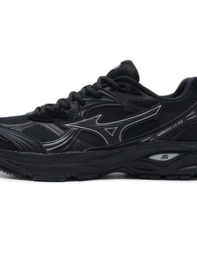 美津浓老爹鞋男女鞋官方旗舰春季LG 10S复古网面跑步鞋黑色运动鞋