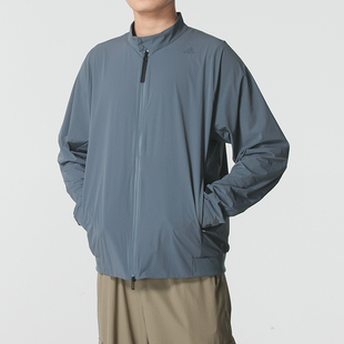 Adidas阿迪达斯外套男2026春季 运动服梭织防风立领夹克KC5819 新款