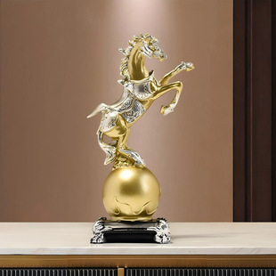 马年摆件高级感客厅小骏马雕像马到成功家居装饰桌面酒柜工艺礼品