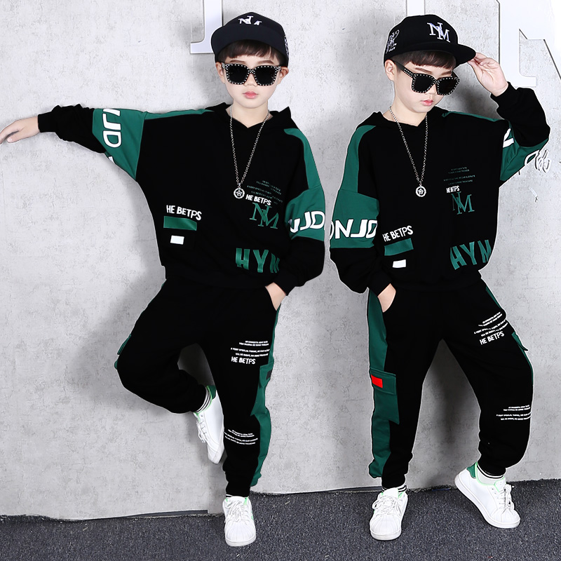 街舞服装男童嘻哈潮服炸街套装酷