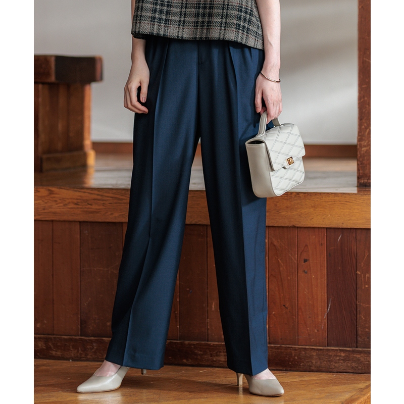 23区可洗TW哑光气质适宜宽松阔腿裤女ONWARD