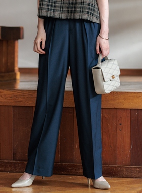 23区可洗TW哑光气质适宜宽松阔腿裤女ONWARD