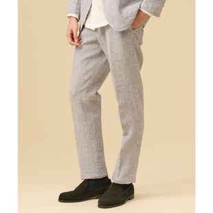 ONWARD 男士 J.PRESS时尚 休闲弹力亚麻足球裤