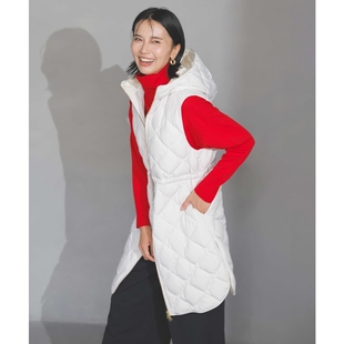 UNFILO×TAION时尚设计感气质适宜带帽马甲背心外套女ONWARD