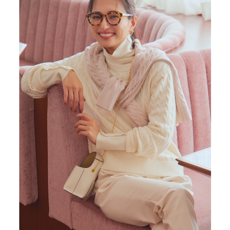 组曲前后可穿棉羊绒混纺两用针织衫女ONWARD秋冬新品