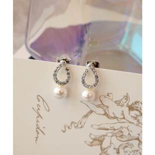 Tiaclasse防金属易受损水滴 耳环气质耳饰女ONWARD