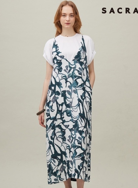 23区SACRA现代设计感气质常春藤连衣裙女ONWARD