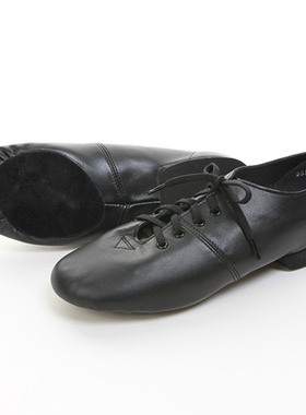 【Chacott】日系高端芭蕾舞品牌低帮打褶爵士鞋（皮底）22.0~25.0