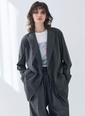 BEIGE，可洗MALLOW棉西装外套女ONWARD