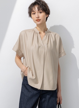 23区接触凉感uv防护干爽拉伸宽松设计衬衫女ONWARD