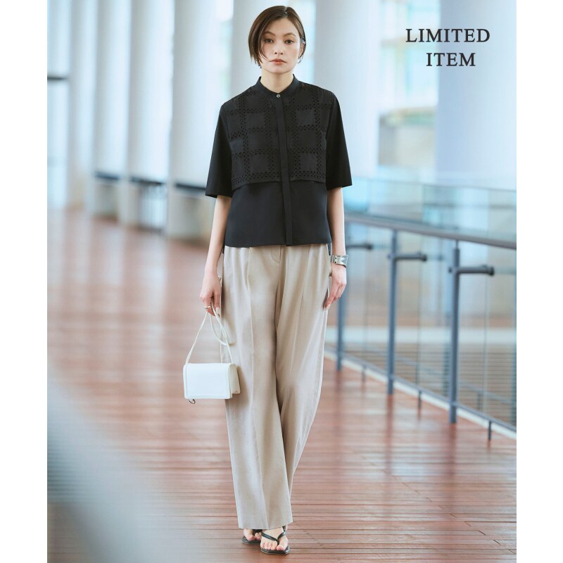 ICB时尚优雅官网限定2WAY自然弹力塔夫绸连体衣女ONWARD