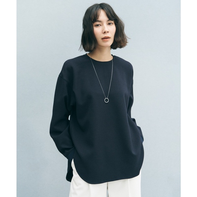 UNFILO适宜简约气质雪纺圆摆套头衫上衣女ONWARD