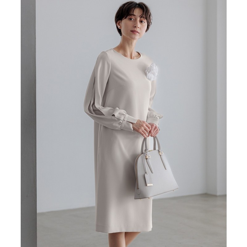 23区套装对应双乔其纱开衩设计感雪纺袖连衣裙女ONWARD,女装/女士精品,连衣裙,淘宝优惠券,粉丝福利购,淘宝优惠卷