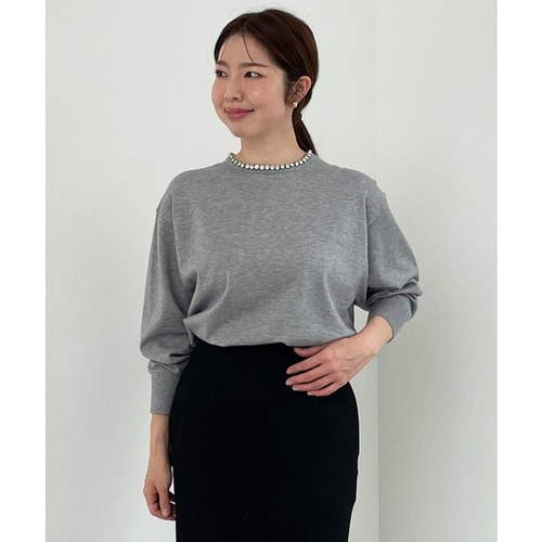 UNFILO温柔气质适宜简约可洗领口装饰针织衫女ONWARD