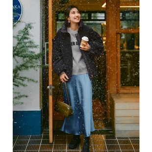 UNFILO×TAION可翻转羊羔绒适宜保暖羽绒服外套女秋冬保暖ONWARD