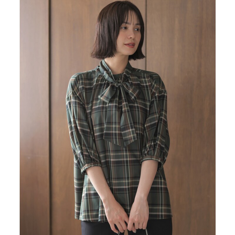 组曲时尚优雅简约气质官网限定柔软斜纹衬衫布蝴蝶结衬衫女ONWARD