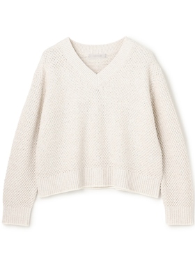 UNFILO时尚适宜休闲气质混色链环针织衫女ONWARD