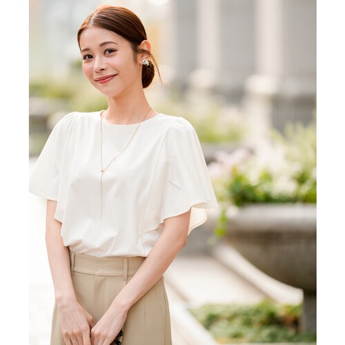 ANYSIS甜美温柔气质清爽T恤喇叭袖上衣女ONWARD