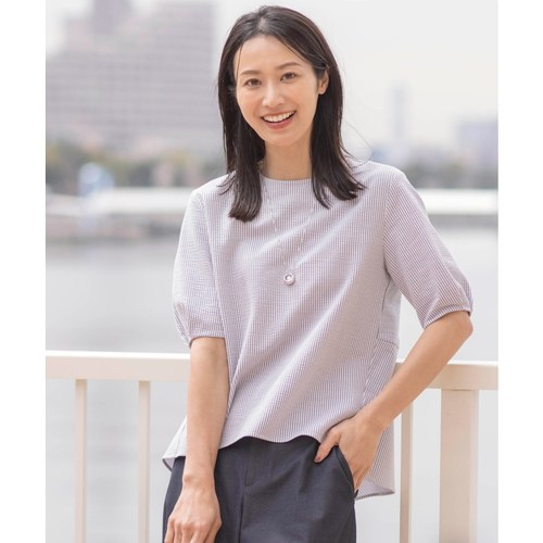 J.PRESS御菌除臭吸水速五分袖荷叶边打底衫女ONWARD