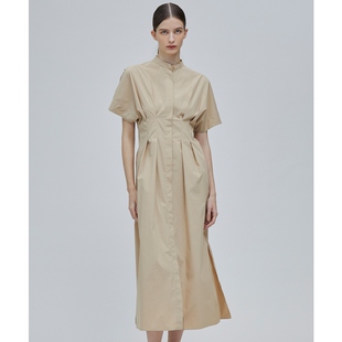 连衣裙女日系轻奢ONWARD 休闲简约放松感衬衫 BEIGE THOMAS
