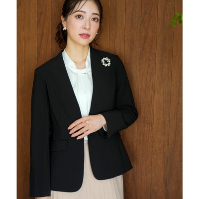 ANY SIS时尚温柔简约气质仪式双十字无色夹克外套女ONWARD