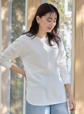 any FAM时尚气质优雅通勤可机洗防UV尾部设计T恤女ONWARD