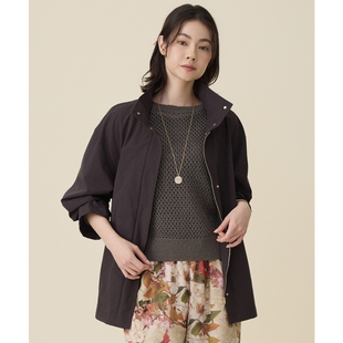 自由区气质时尚 优雅感棉麻混纺防风外套女ONWARD