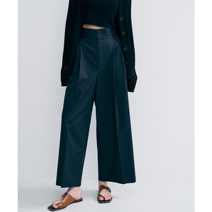 uncrave时尚 女ONWARD 温柔气质日杂风棉质平纹布宽松阔腿裤