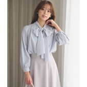 Feroux气质温柔时尚 可机洗蓬松蝴蝶结领带衬衫 女ONWARD