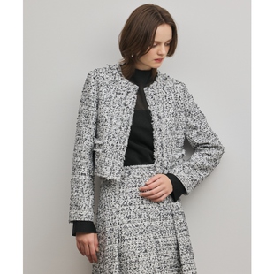 GRACE 设计感气质混纺粗花呢夹克外套女ONWARD CONTINENTAL时尚