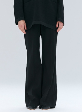 BEIGE，优雅时尚气质高智感可水洗DELANO高弹力喇叭长裤女ONWARD