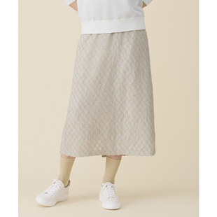 自由区优雅适宜感可搭配套装 垫圈提花半身裙女ONWARD