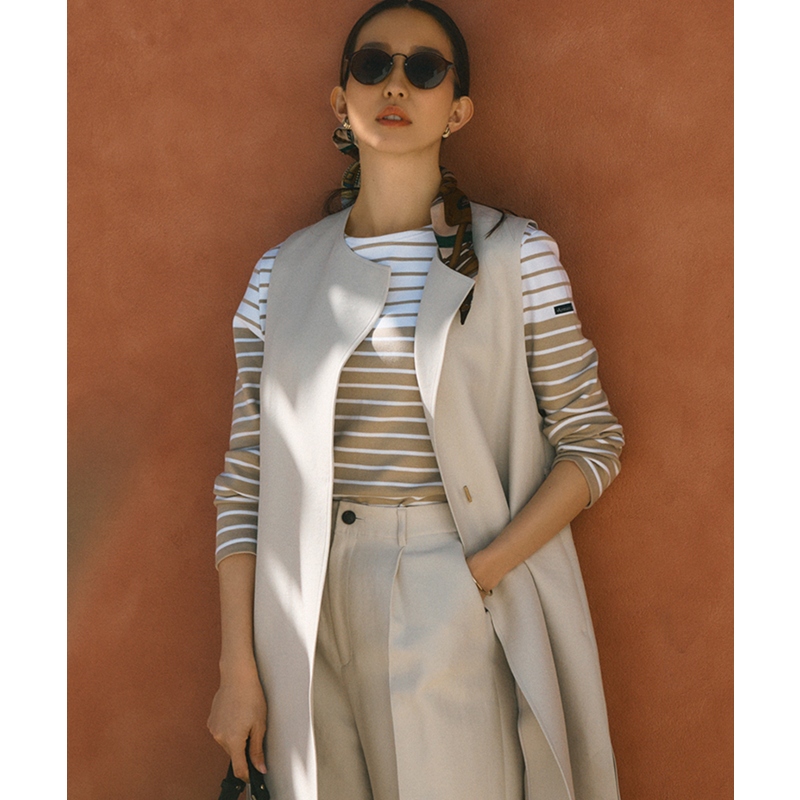 23区 Armor-lux感修身高龄设计条纹上衣女日本限定慵懒适宜ONWARD