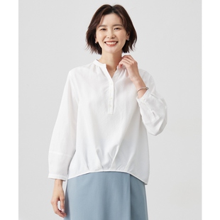J.PRESS可水洗阴影各自设计感气质茧型衬衫女ONWARD