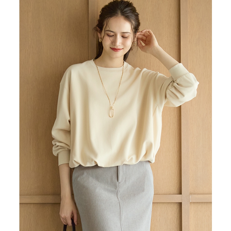 23区SLOW系列时尚简约气质轻型适宜泡泡卫衣上衣女ONWARD