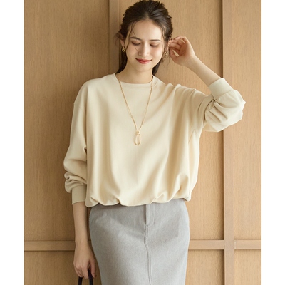 23区SLOW系列时尚简约气质轻型适宜泡泡卫衣上衣女ONWARD