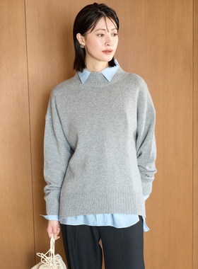 UNFILO时尚休闲简约可水洗羊绒混纺高领针织衫毛衣女ONWARD