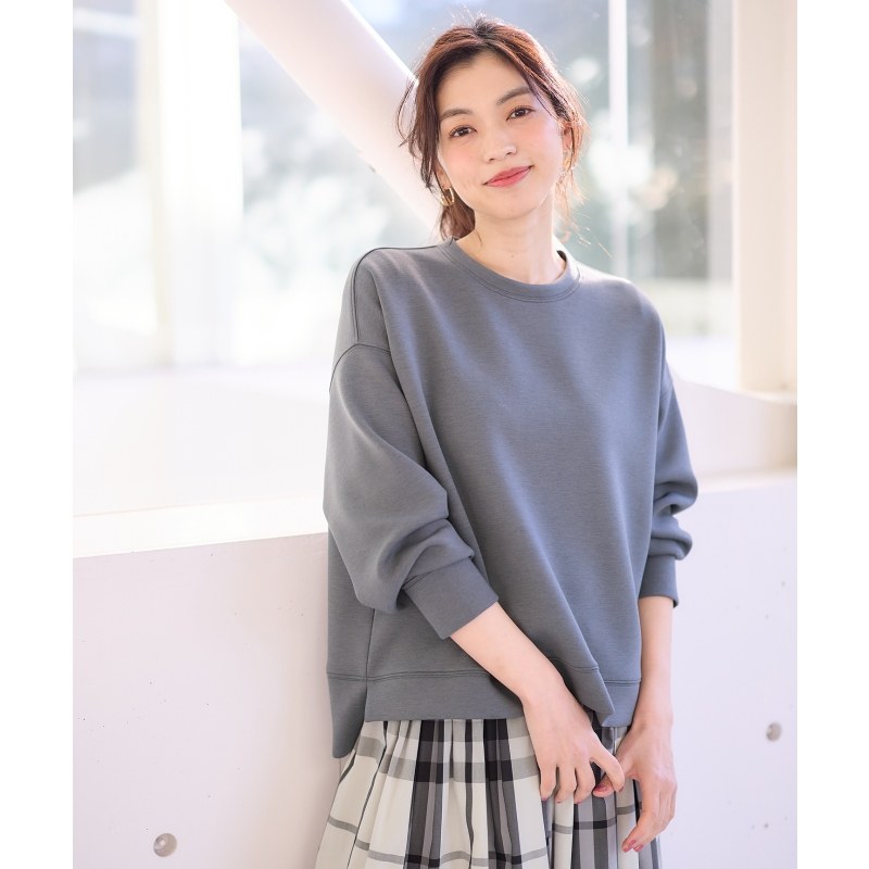 any FAM 可机洗时尚休闲放松感日系圆领上衣卫衣女日系轻奢onward