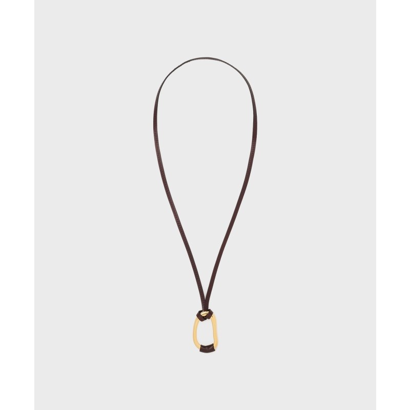 GRACE CONTINENTAL时尚精美感皮革缠绕设计项链女ONWARD