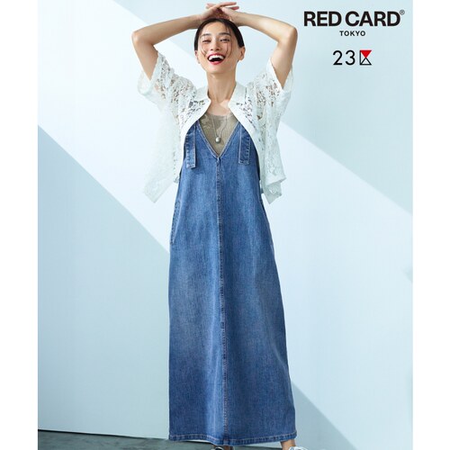 23区×RED CARD TOKYO时尚休闲牛仔连体裙女ONWARD